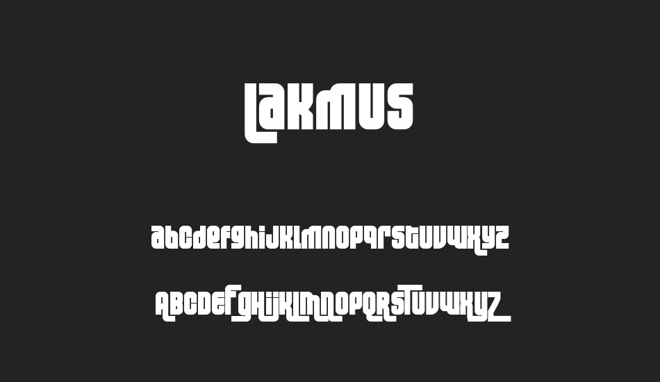 Lakmus font