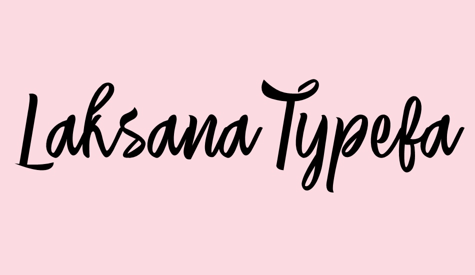 Laksana Typeface font big