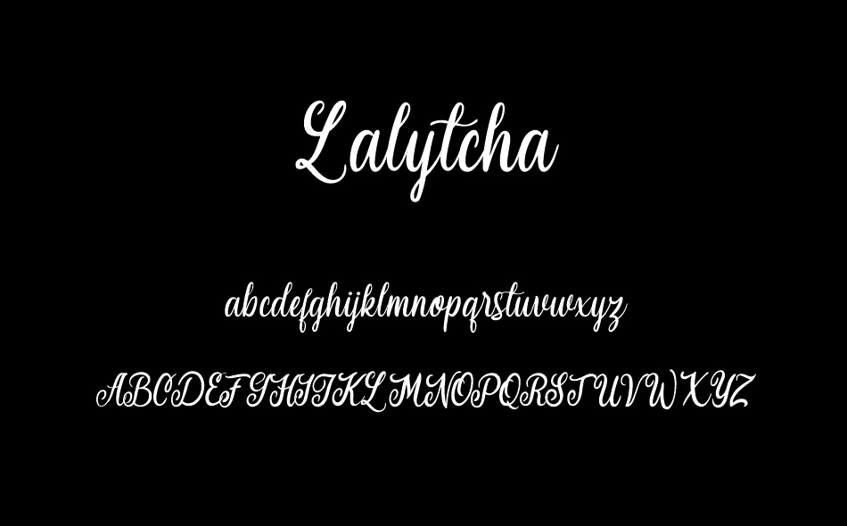 Lalytcha font