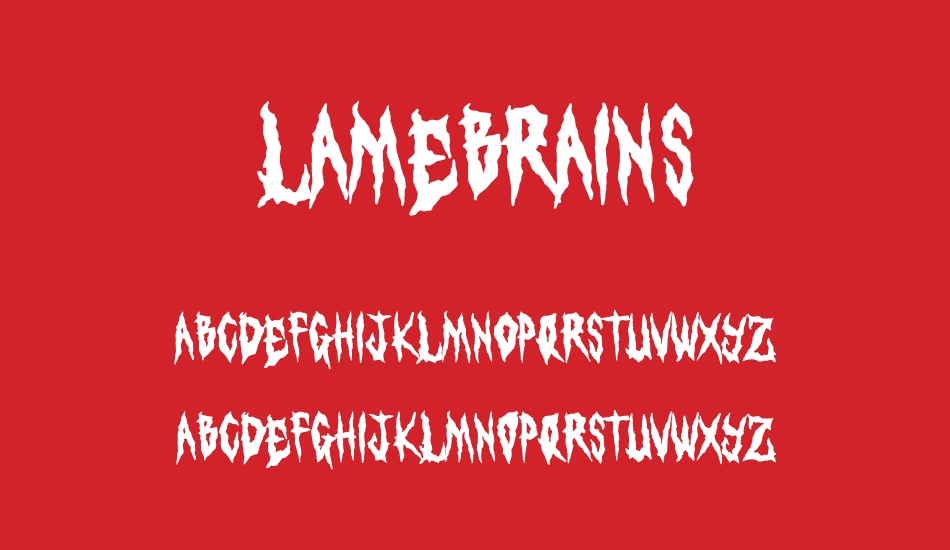 LAMEBRAINS font