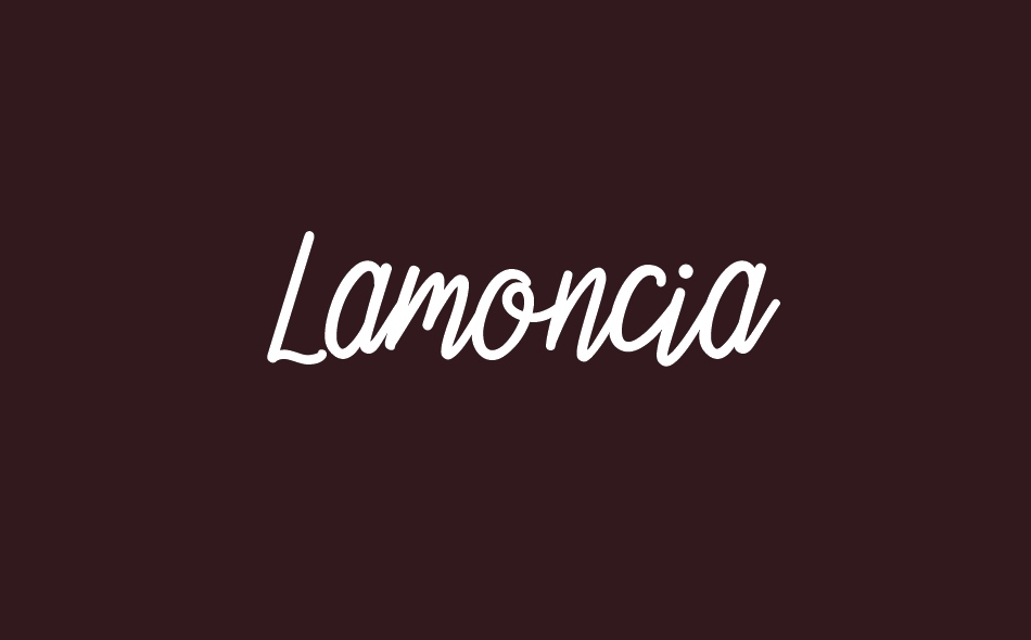 Lamoncia font big