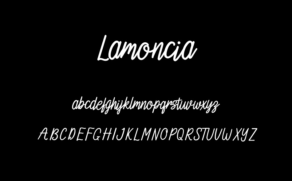 Lamoncia font