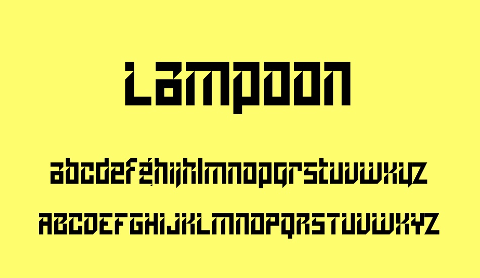 Lampoon font