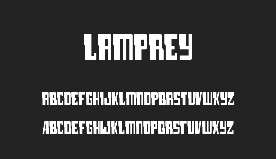 Lamprey font