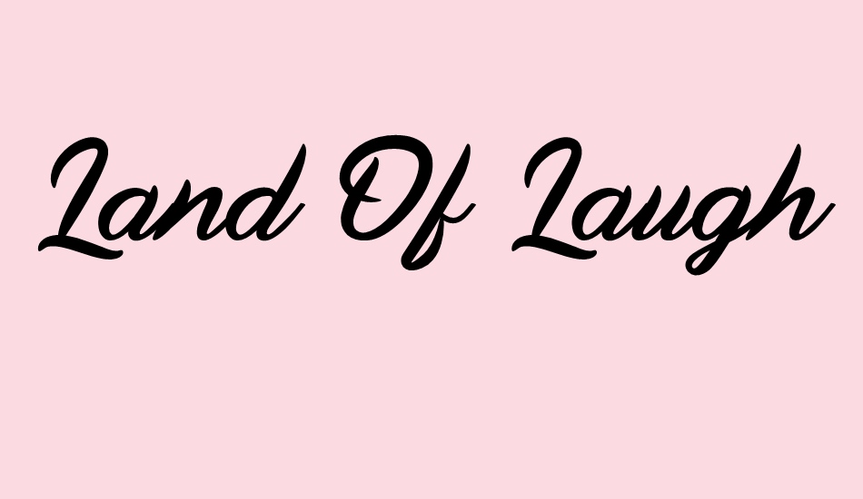 Land Of Laugh font big