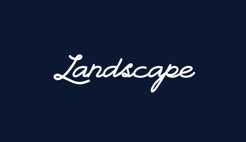 Landscape PERSONAL USE font big