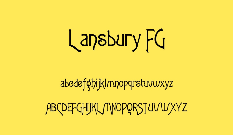 Lansbury FG font