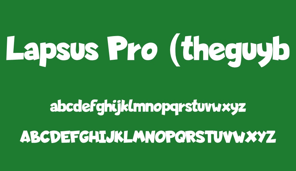 Lapsus Pro (theguybrush.com) font