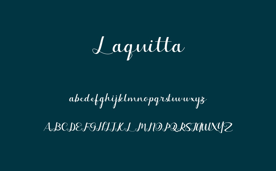 Laquitta font