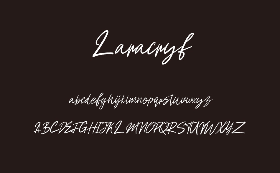 Laracryf font