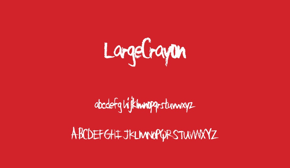 LargeCrayon font