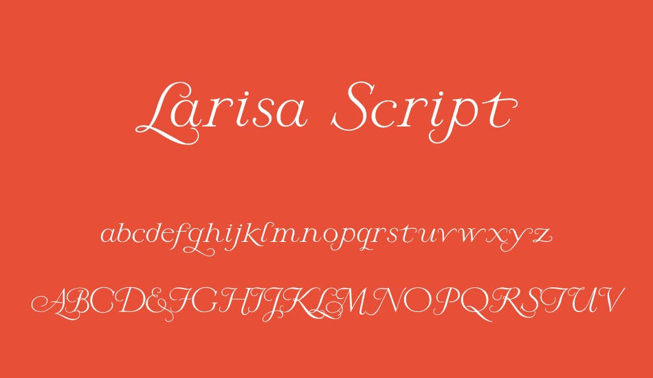 Larisa Script font