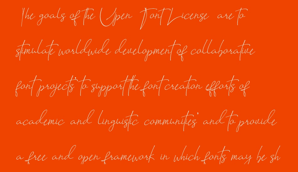 LAROSH Sithal Signature font 1