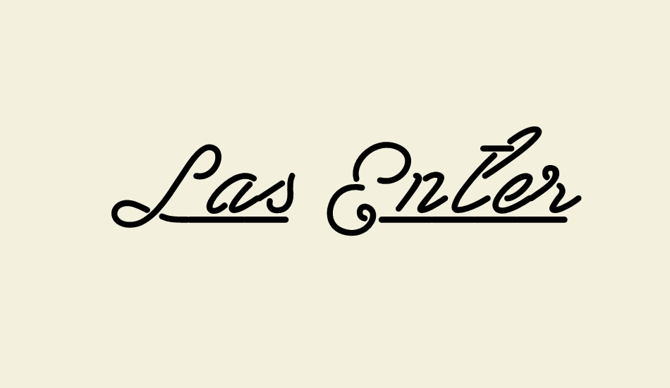 Las Enter Personal Use Only font big