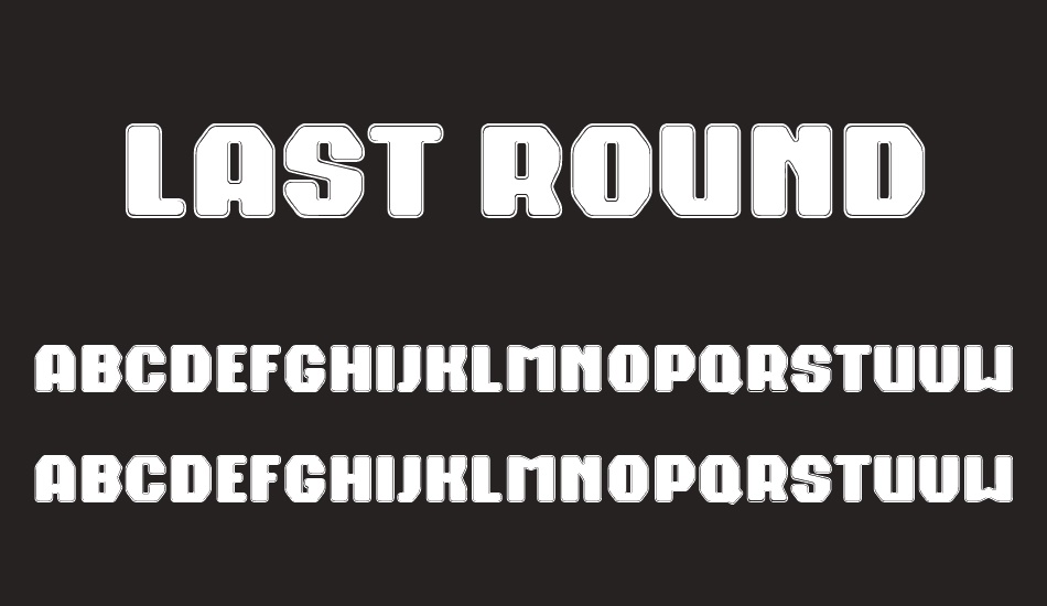 Last Round font