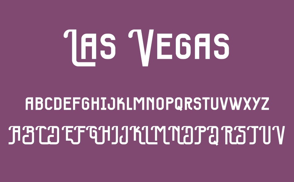 Las Vegas font