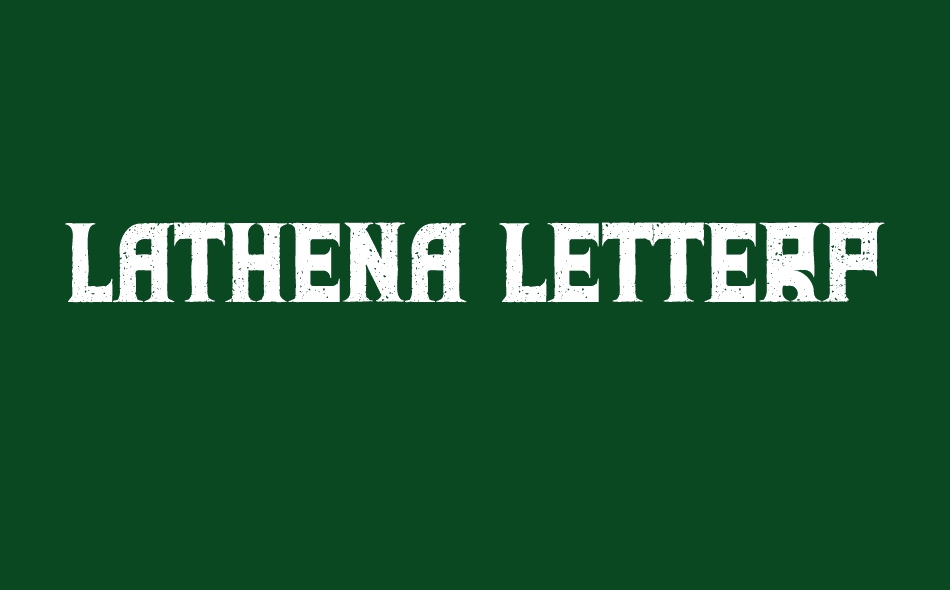 Lathena font big