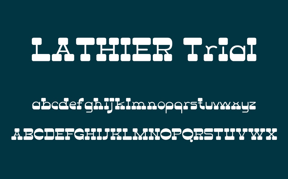 LATHIER Trial font