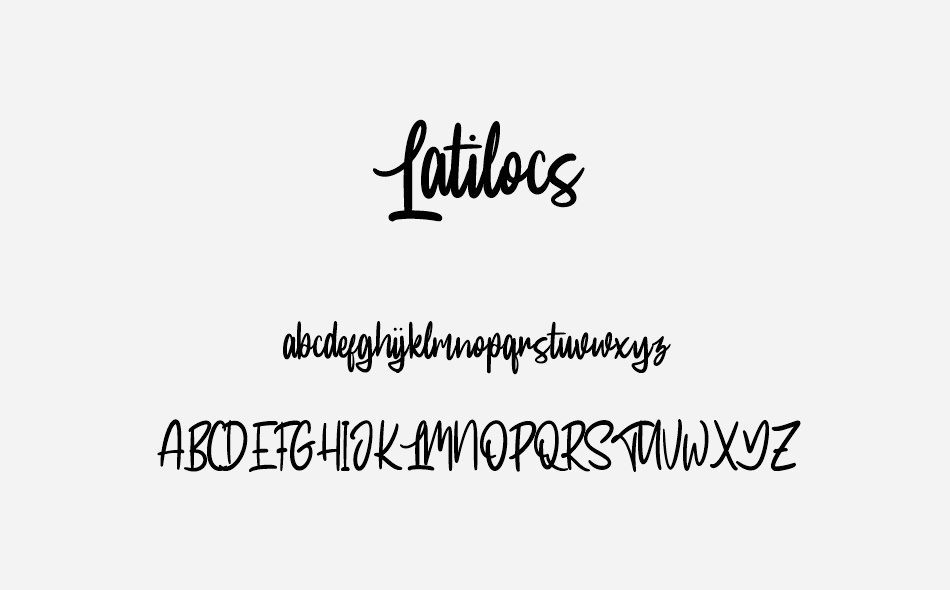 Latilocs font