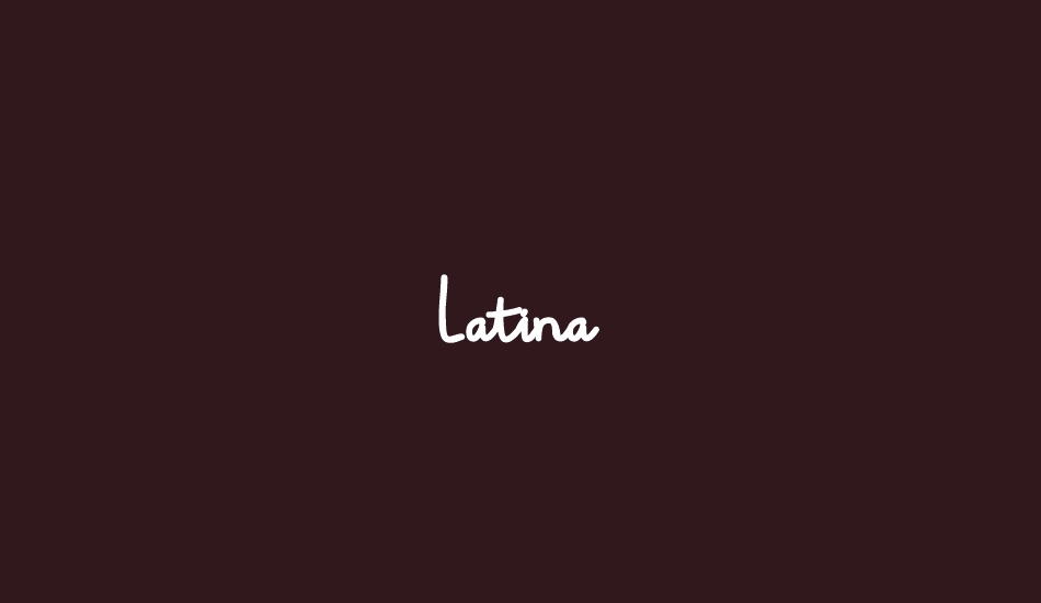 Latina font big