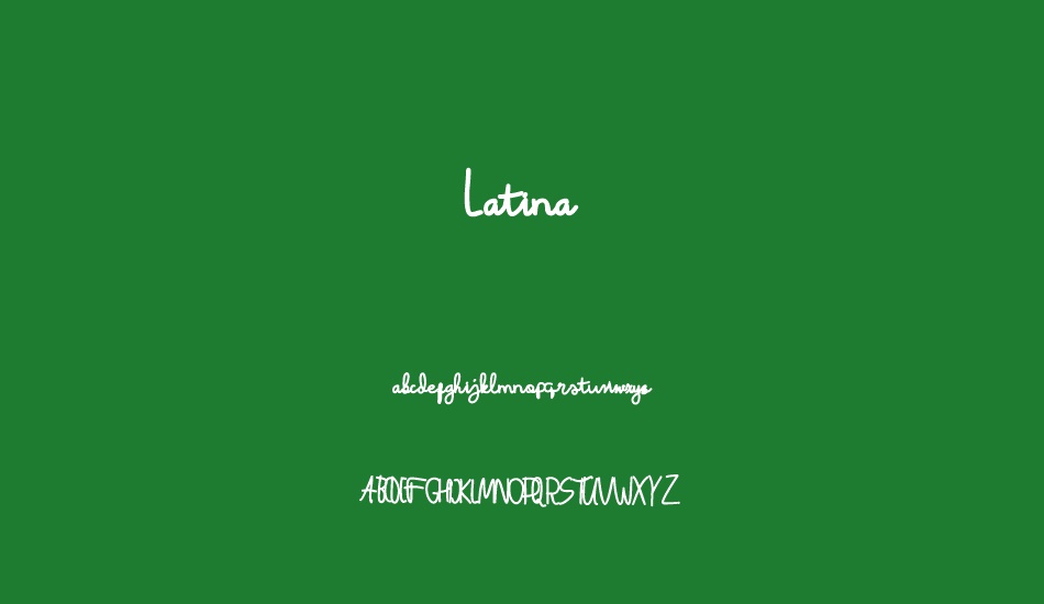 Latina font