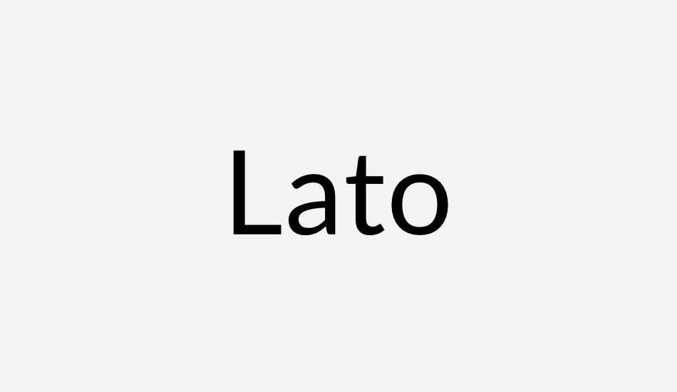 lato font big