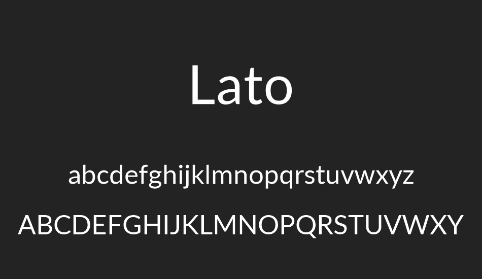 lato font