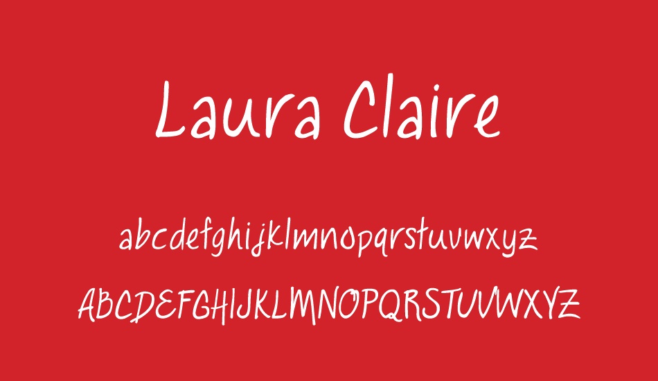 Laura Claire font