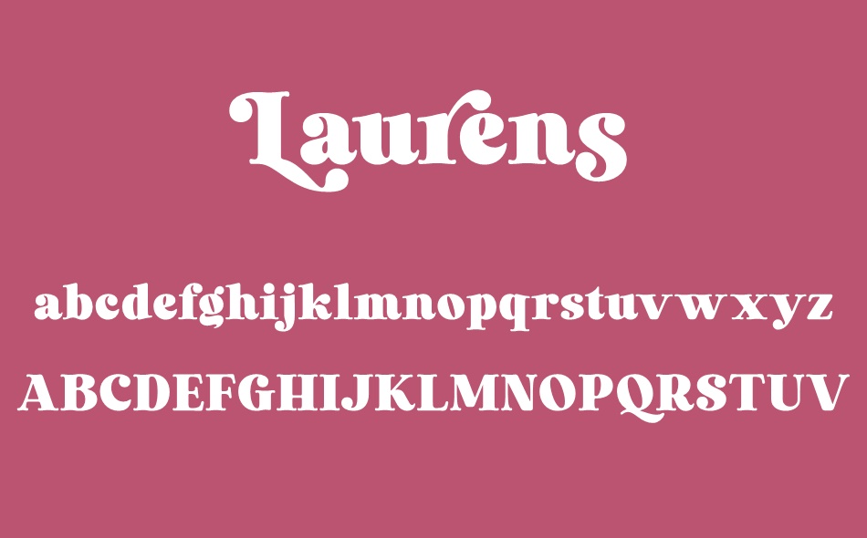 Laurens font