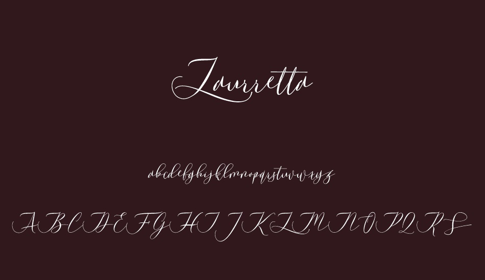 Laurretta font