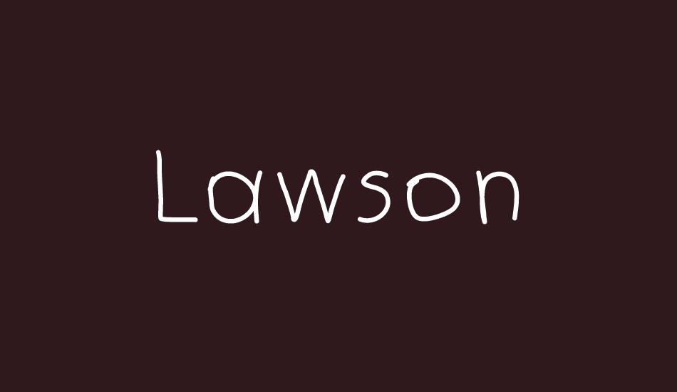 Lawson font big