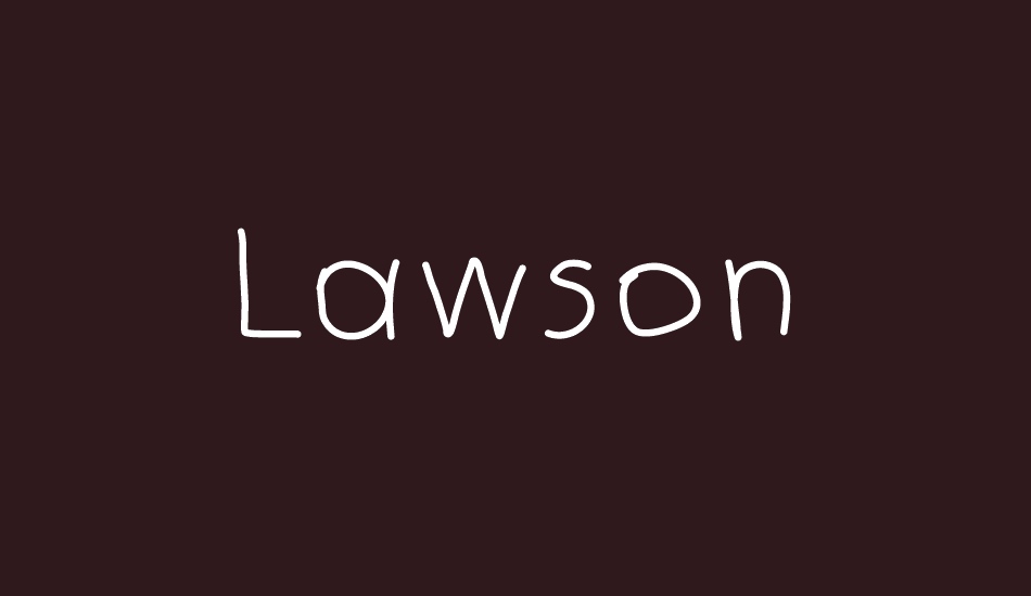 Lawson font big