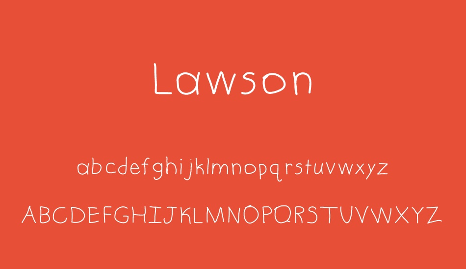 Lawson font