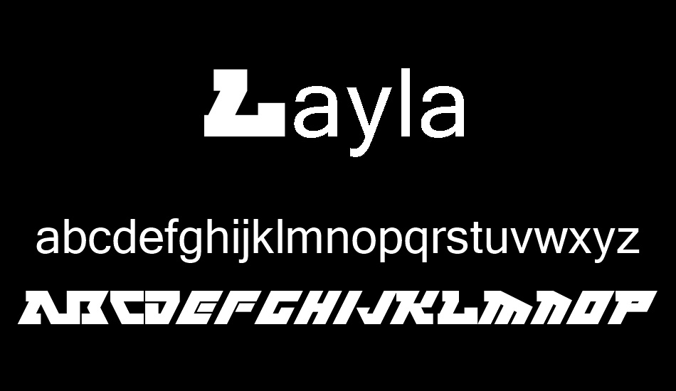Layla font