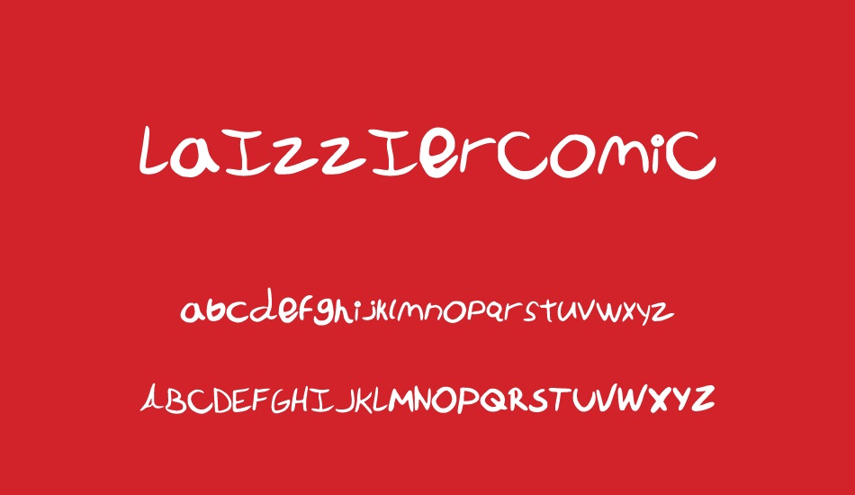 LaIzzIerComiC font