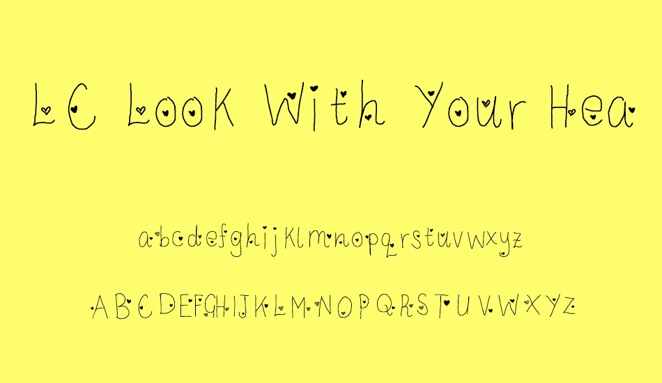 LC Look With Your Heart font