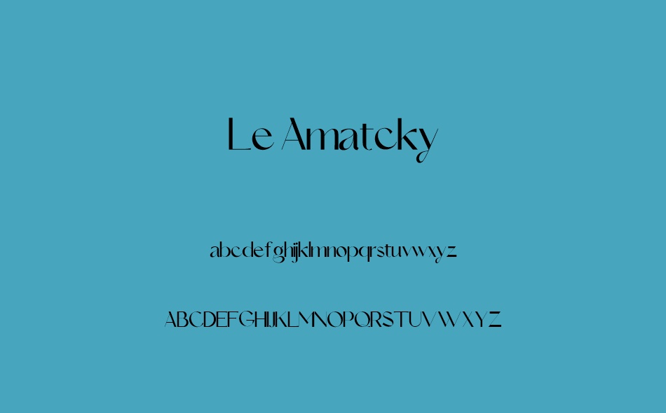 Le Amatcky font