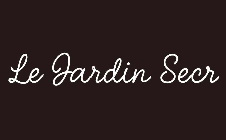 Le Jardin Secret font big