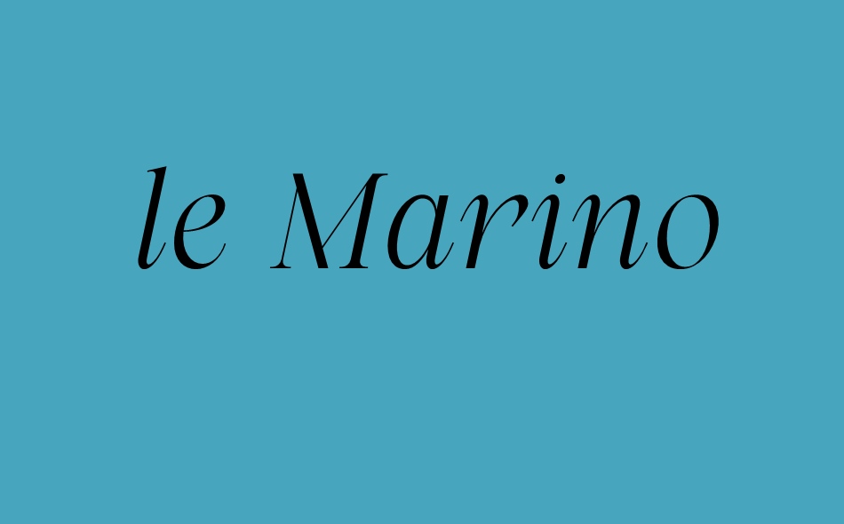 Le Marino font big