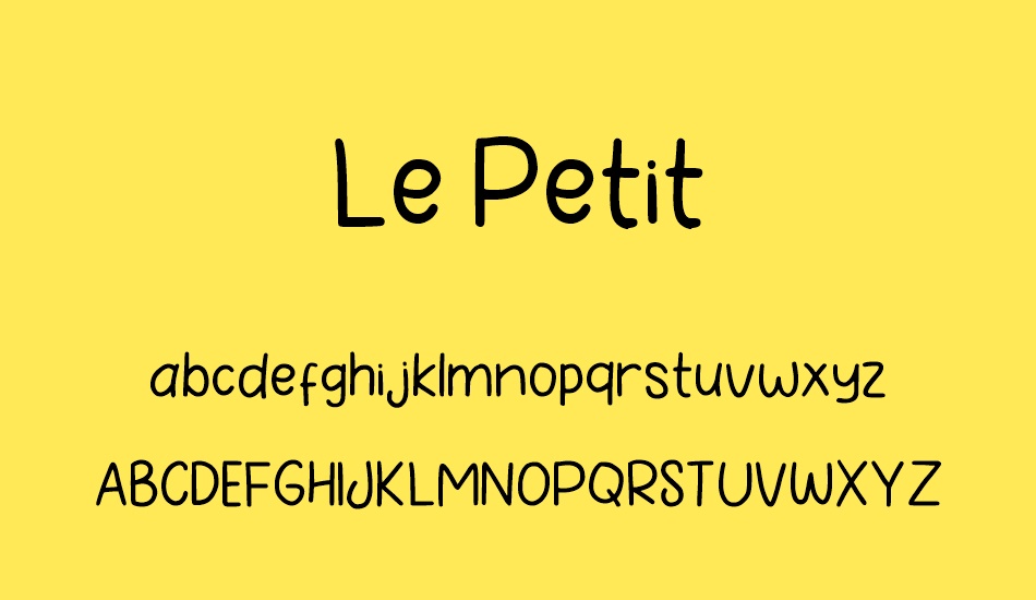 le-petit font