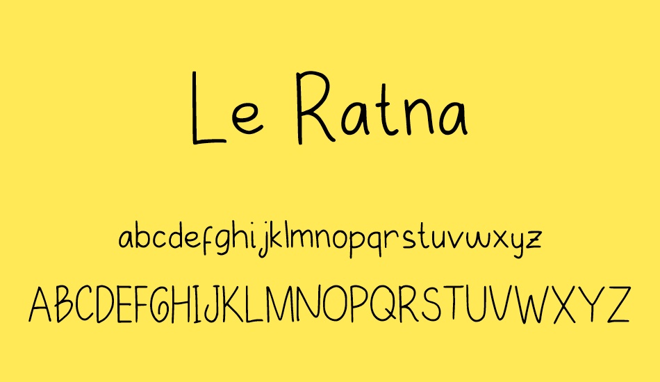 Le Ratna font