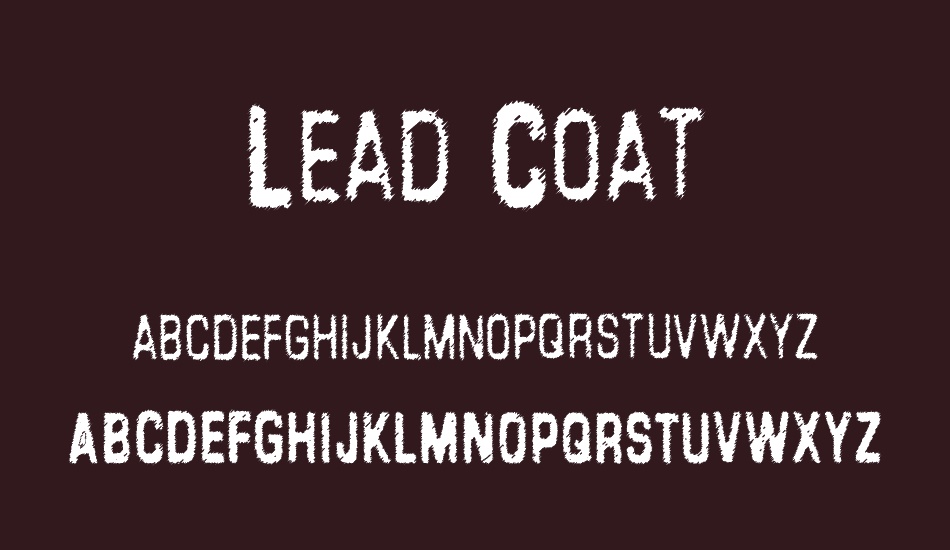 Lead Coat font