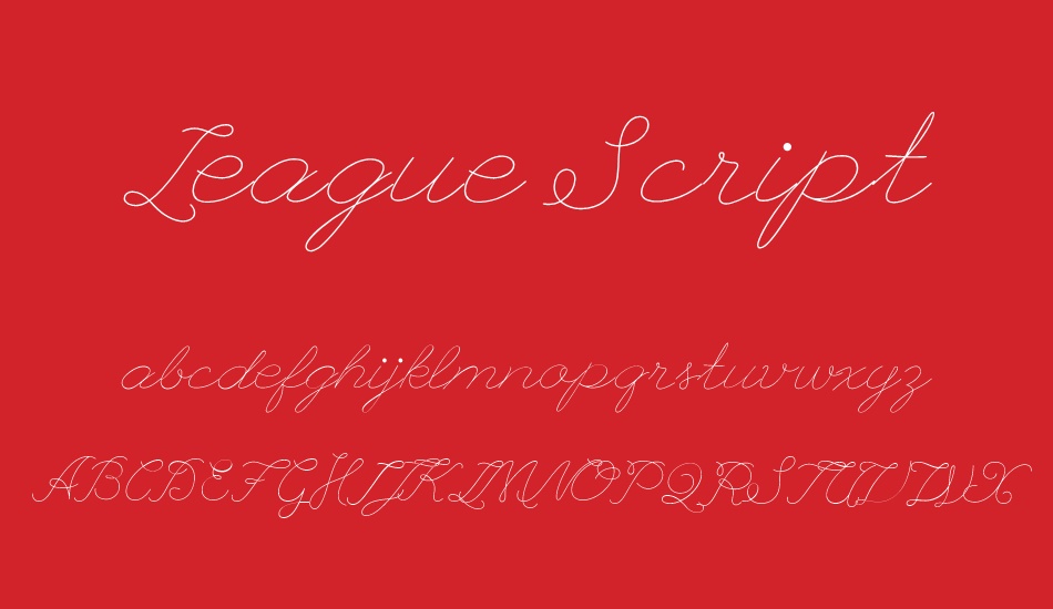 League Script font