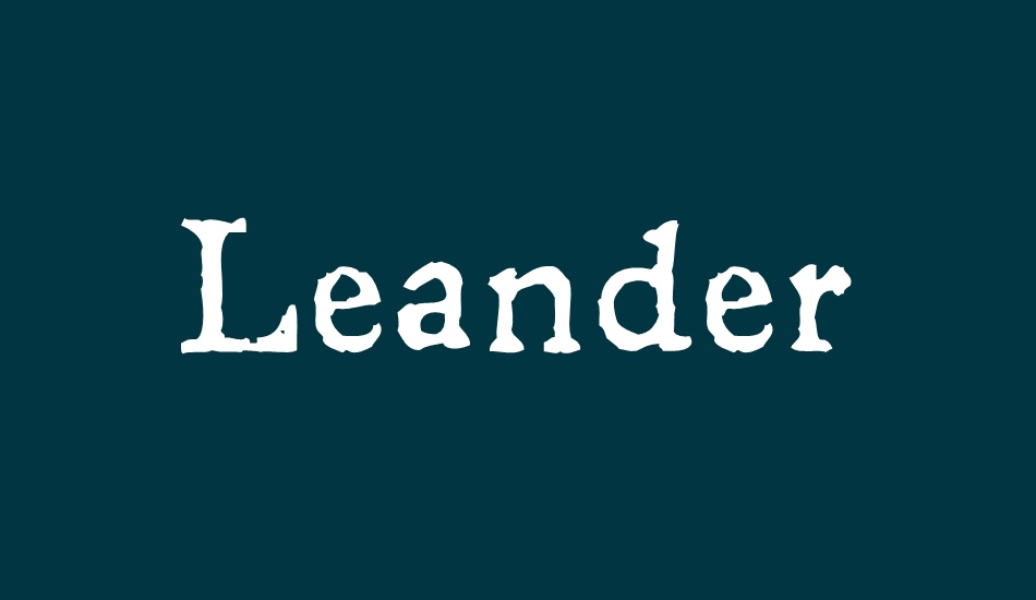 Leander font big