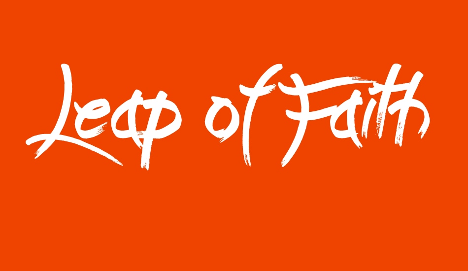 Leap of Faith font big