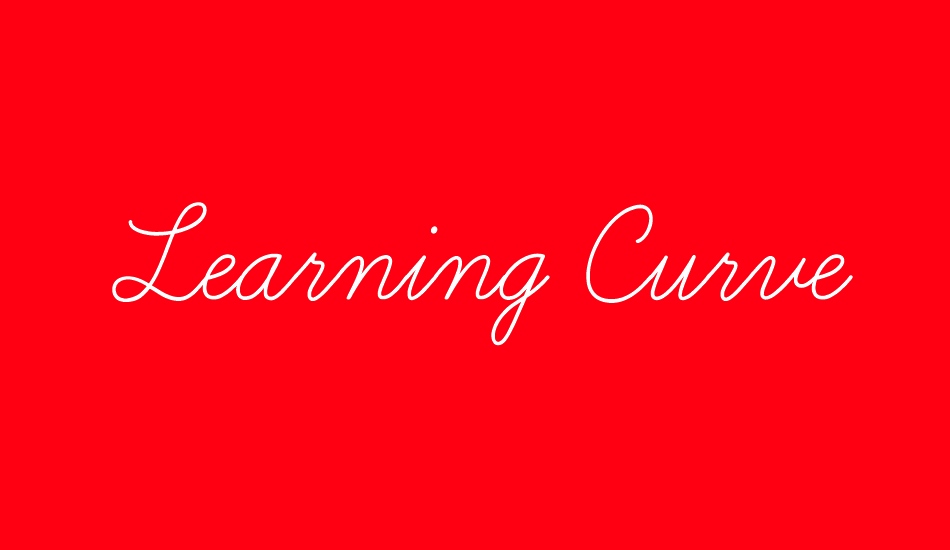 Learning Curve font big