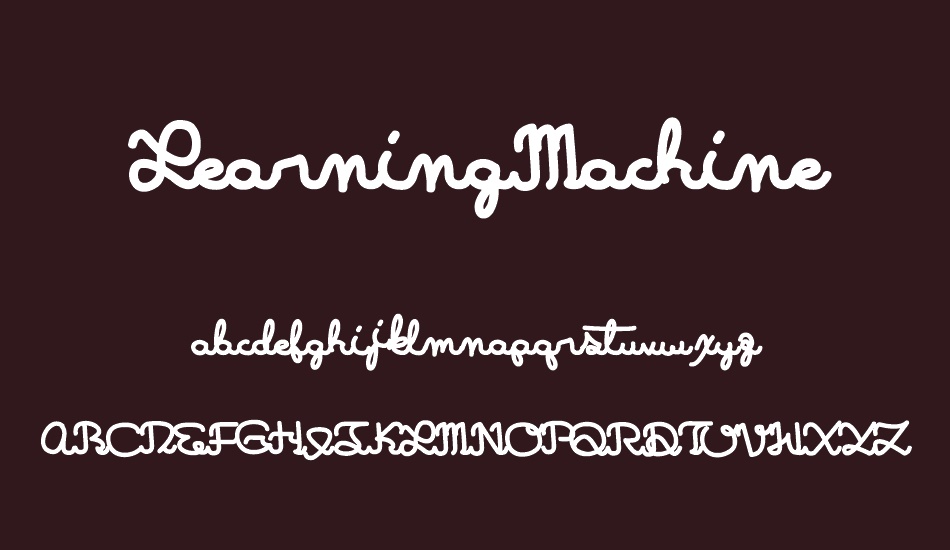 LearningMachine font