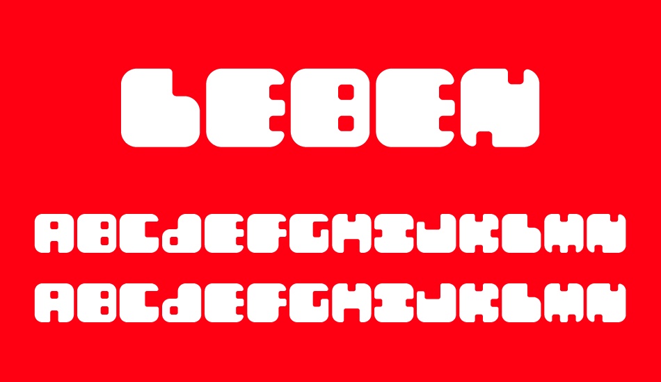 Leben font