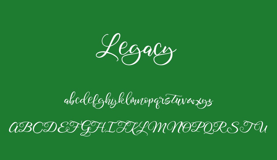 Legacy font