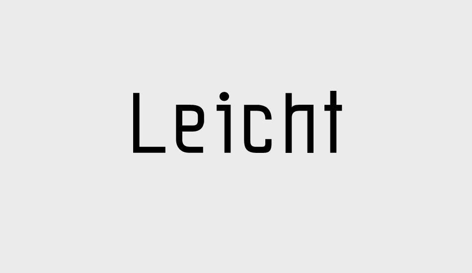 Leicht font big